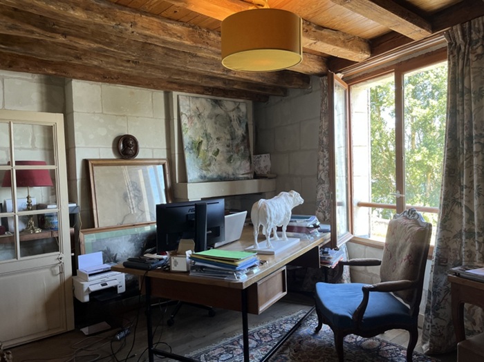 achat vente maison de village a vendre  en pierres de Tuffeau , garage, puits Candes Saint-Martin , plus beaux villages de France INDRE ET LOIRE CENTRE