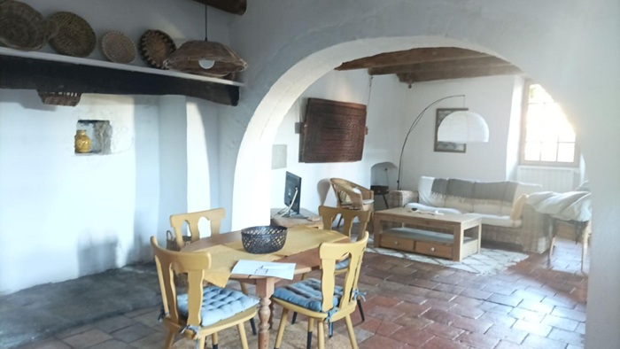 achat vente Ensemble de trois maisons anciennes a vendre  , terrasse Les Vans , à 10 mn, hameau authentique et calme, vue panoramique ARDECHE RHONE ALPES