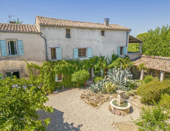 achat vente Mas provençal a vendre , ancien corps de ferme , dépendances, piscine Cardet , à 15 mn d'Anduze GARD LANGUEDOC ROUSSILLON